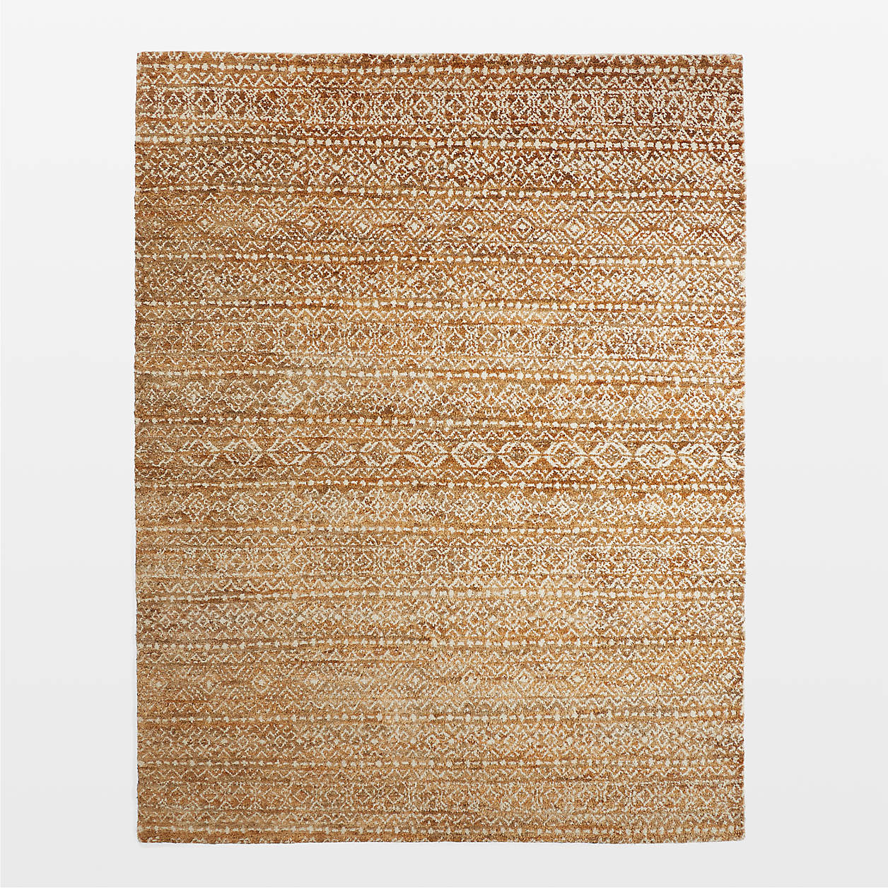 Provence Jute And Wool Hand Knotted Taupe Brown Area Rug 6 X9 Crate   Provence Taupe 6x9 