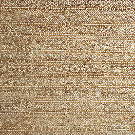 Provence Jute and Wool Hand-Knotted Taupe Brown Rug Swatch 12"x18"