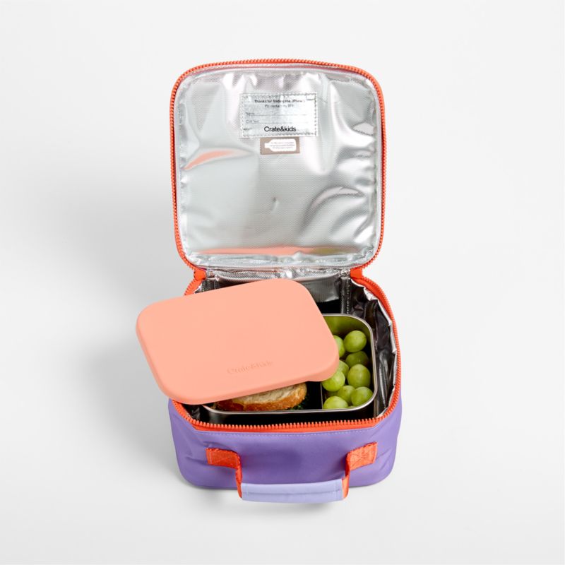 Purple Colorblock Standard Soft Insulated Kids Lunch Box - image 4 of 8