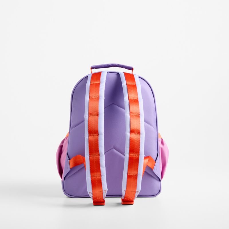 Purple Colorblock Small Kids Backpack with Side Pockets - image 4 of 9