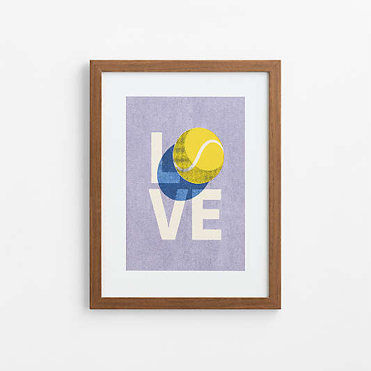 Purple Love, All Walnut Framed Wall Art Print by Venus Williams