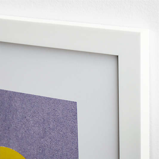 Purple Love, All White Framed Wall Art Print by Venus Williams