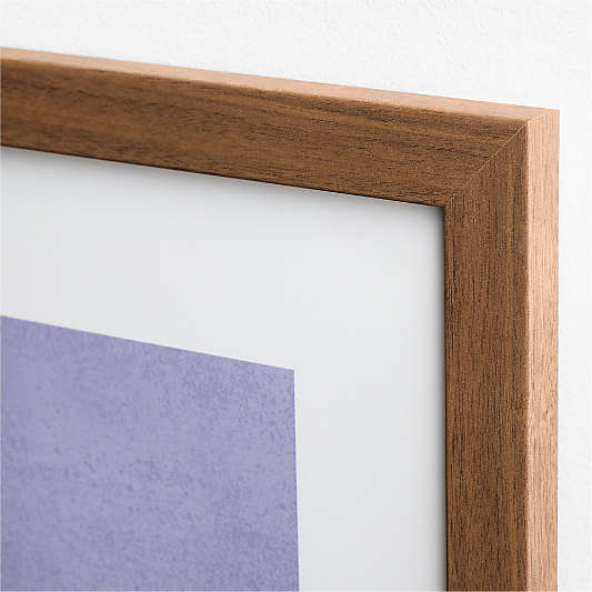 Purple Match Ready Walnut Framed  Wall Art Print by Venus Williams