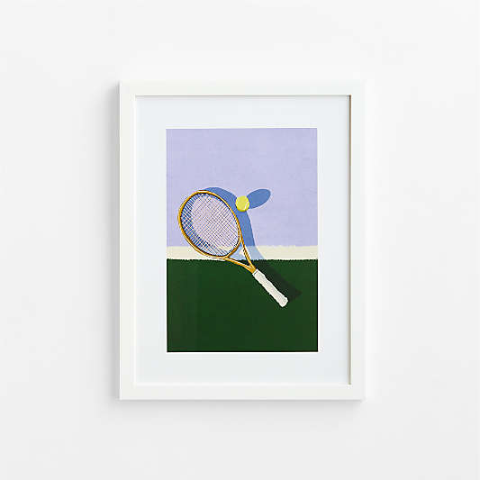 Purple Match Ready White Framed Wall Art Print by Venus Williams