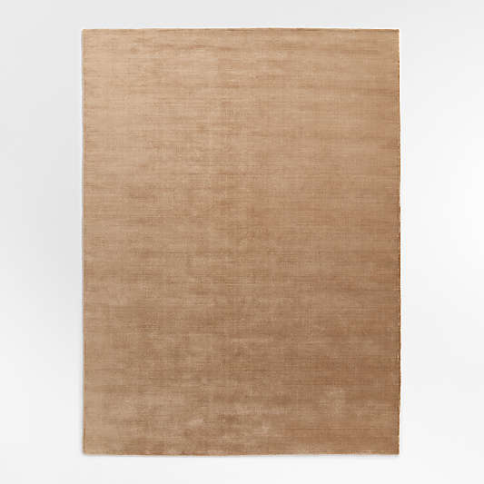 Portraits Performance Warm Rose Handwoven Area Rug 9'x12' by Laura Harrier and Tiffany Howell