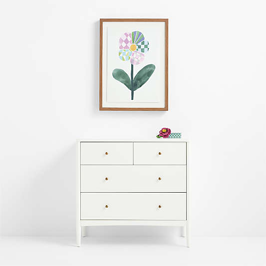 Patchwork Flower by Gemma Koomen Framed Wall Art Print