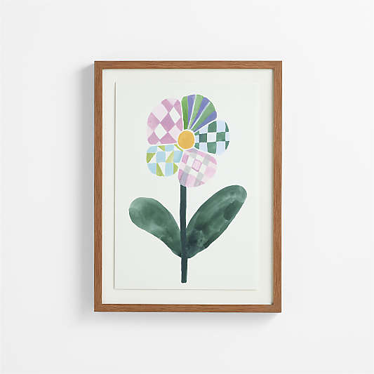 Patchwork Flower by Gemma Koomen Framed Wall Art Print