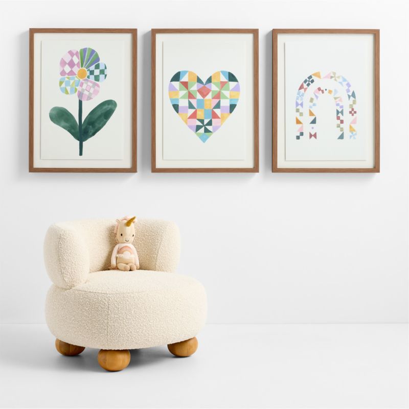 Patchwork Flower by Gemma Koomen Framed Wall Art Print - image 1 of 5