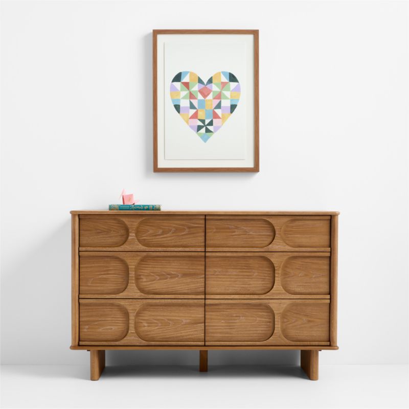 Patchwork Heart by Gemma Koomen Framed Wall Art Print - image 1 of 4