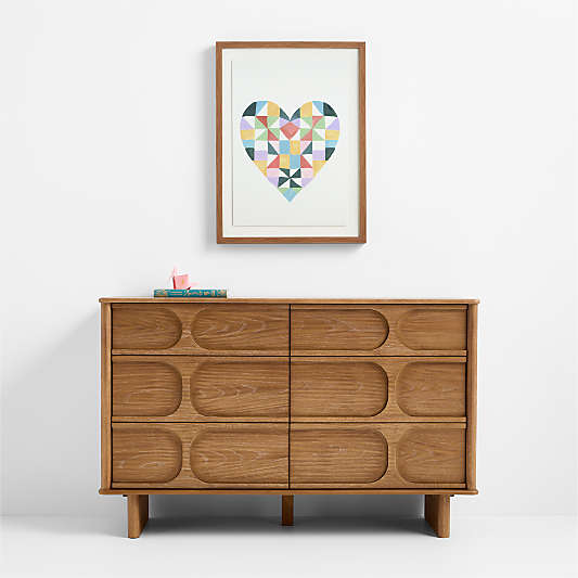 Patchwork Heart by Gemma Koomen Framed Wall Art Print