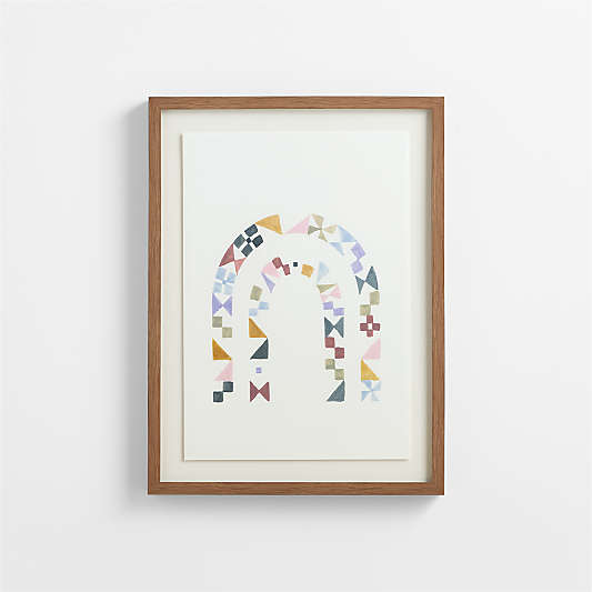 Patchwork Rainbow by Gemma Koomen Framed Wall Art Print