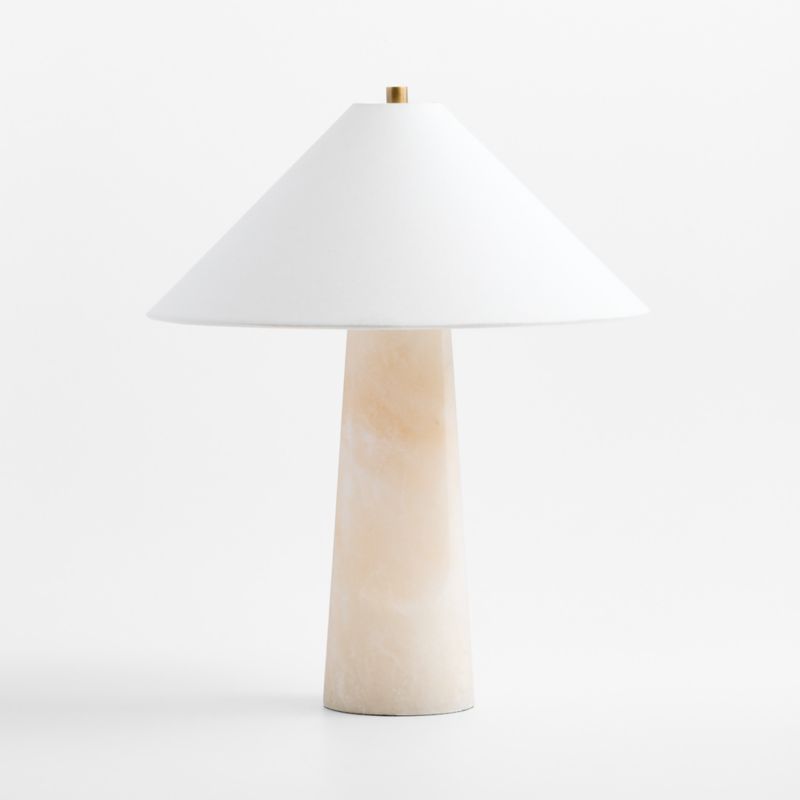 Petra Alabaster Table Lamp with Fabric Shade 24.5" - image 1 of 8