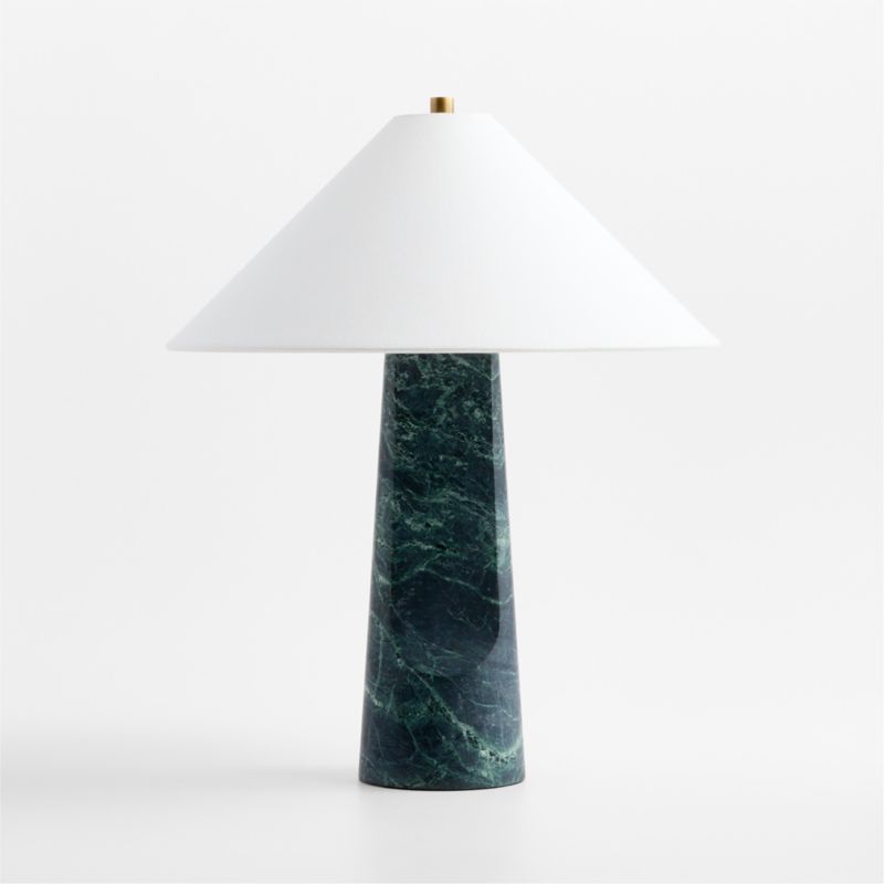 Petra Green Marble Table Lamp with Fabric Shade 24.5" - image 1 of 8