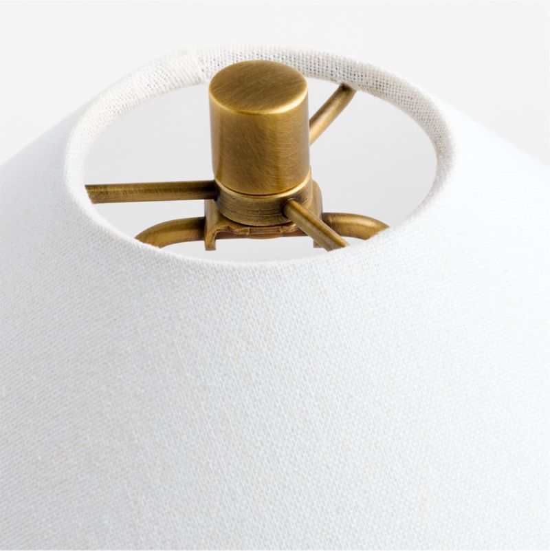 Petra Travertine Table Lamp with Fabric Shade 24.5" - image 4 of 7