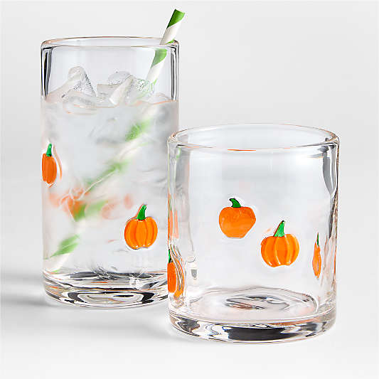 Pumpkins Icon 15-Oz. Double Old Fashioned Glass
