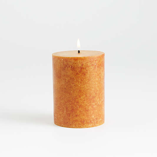 Pumpkin Color Candle 3x4