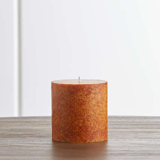 Pumpkin Color Candle 4x4