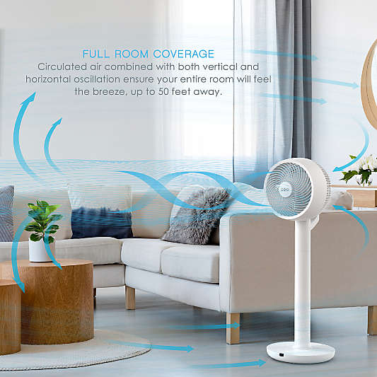 Pure Enrichment 2-in-1 Circulating Floor and Desk Fan