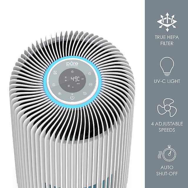 Pure Enrichment Smart 5-in-1 True HEPA Air Purifier - White