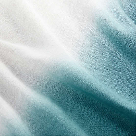 Pure Linen Dip-Dye Blue Euro Sham