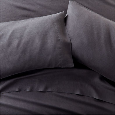View Pure Linen Dark Grey King Sheet Set details