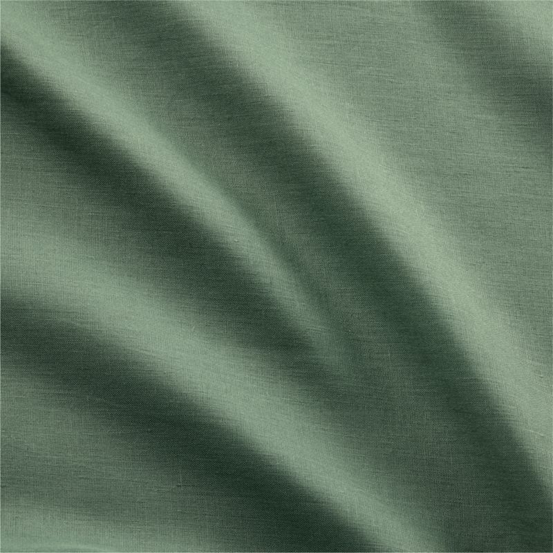 Pure Linen Duck Green Queen Sheet Set - image 2 of 5