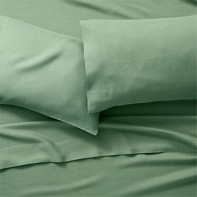 View Pure Linen Duck Green Queen Sheet Set details