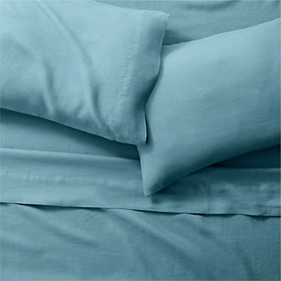 View Pure Linen Teal King Sheet Set details