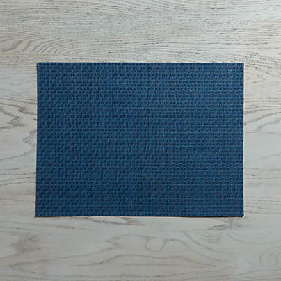 Chilewich ® Purl Blue Rectangular Vinyl Placemat