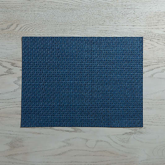 Chilewich ® Purl Blue Rectangular Vinyl Placemat