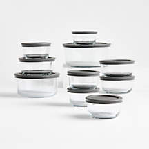 Pyrex 20-Piece Glass Food Storage Set + Reviews | Crate & Barrel