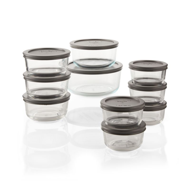 Pyrex glass storage bowls best sale