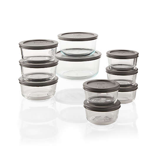 Pyrex 20-Piece Glass Food Storage Set