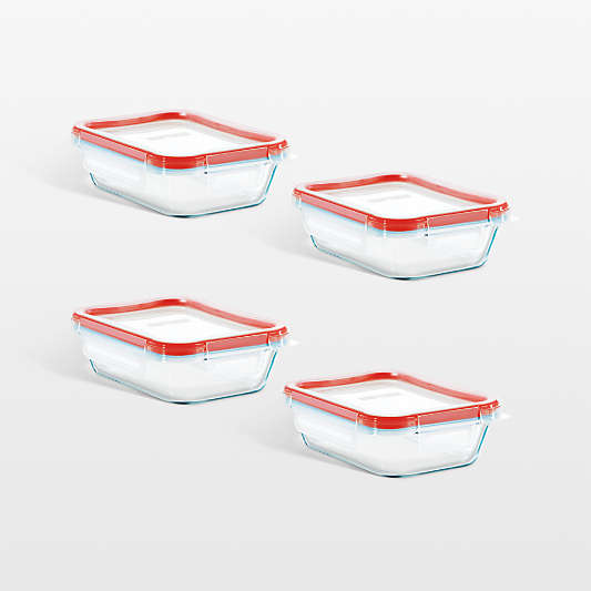 Pyrex Freshlock 2-cup Rectangular Glass Food Storage Container with Plastic Lid