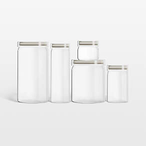 Pyrex 6-Piece Glass Rectangular Storage Set + Reviews | Crate & Barrel