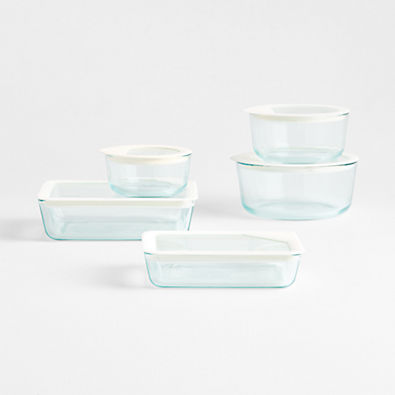 View Pyrex Ultimate 10-Piece Glass Food Storage Set details