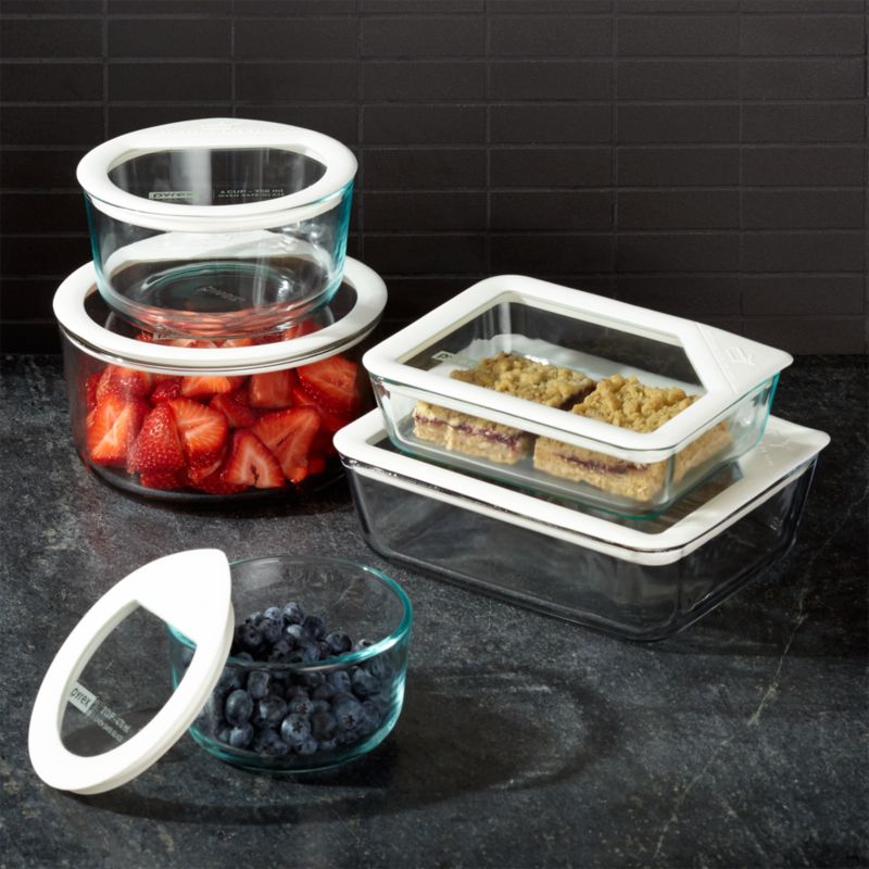 Pyrex Ultimate 10-Piece Glass Food Storage Set + Reviews | Crate & Barrel
