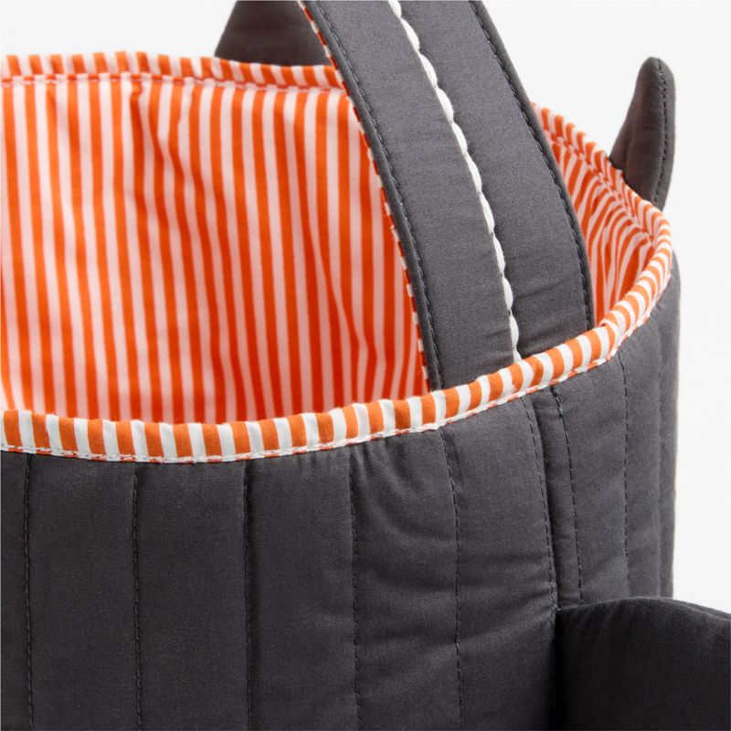 Quilted Bat Kids Halloween Treat Basket - image 4 of 5