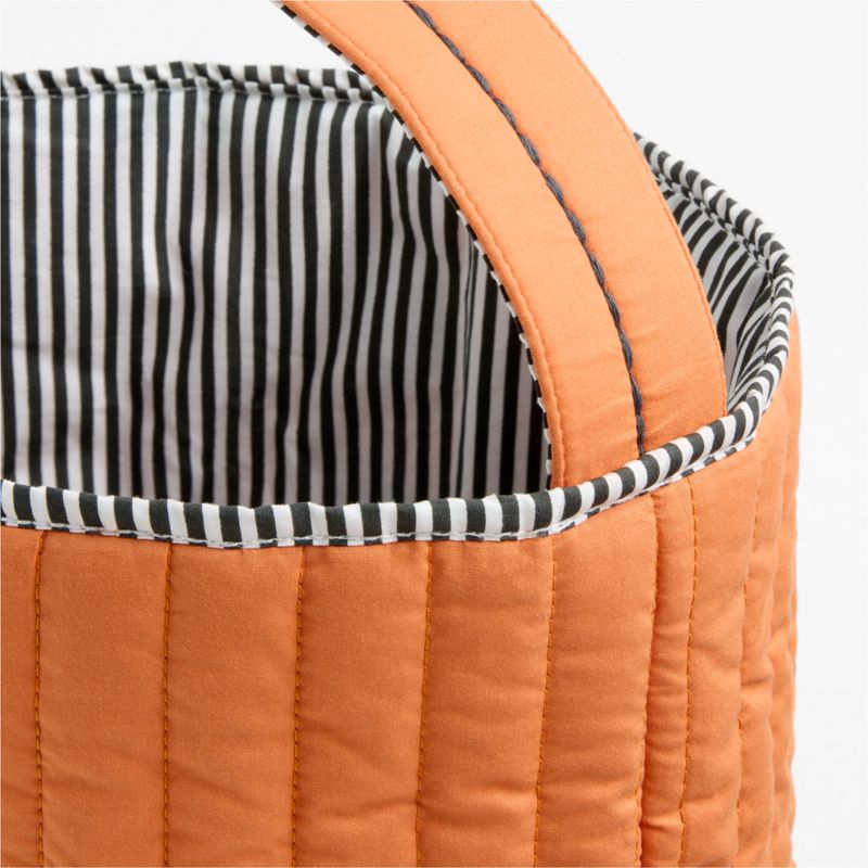 Quilted Pumpkin Kids Halloween Treat Basket - image 4 of 5
