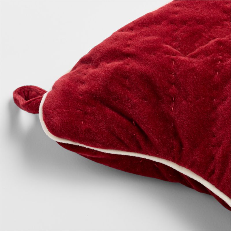 Red Quilted Velvet Bone Christmas Stocking - image 4 of 5