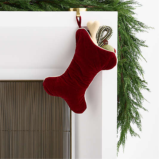 Red Quilted Velvet Christmas Stocking Collection