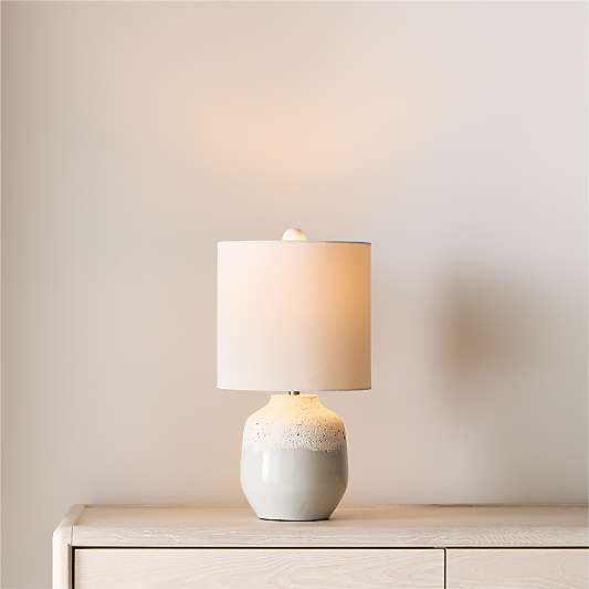Quinn Grey and White Table Lamp 19"