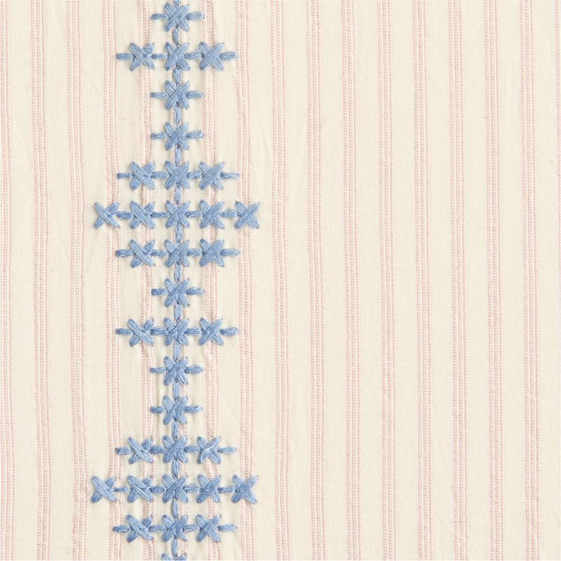 Quinn Embroidered Stripe Sunset Purple Window Panel 44"x84" - image 4 of 5