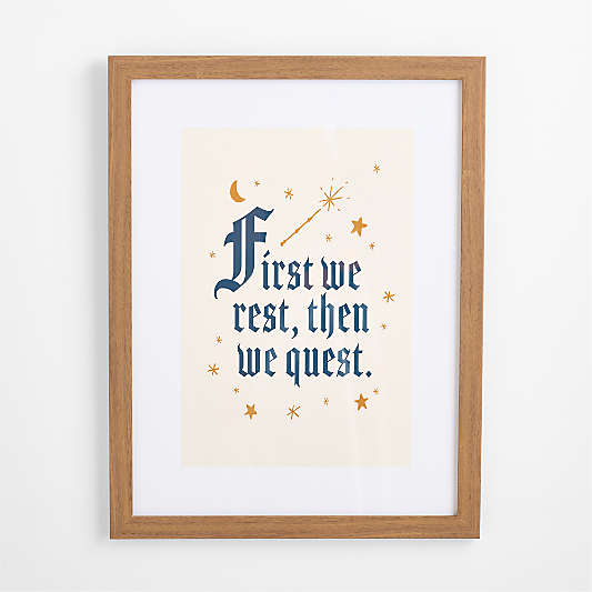 Quest 18x26 Wall Art Print in Walnut Frame