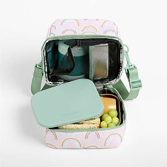 Asha Rainbow Dual Compartment Soft Insulated Kids Lunch Box