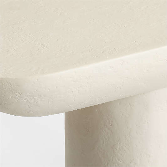 Quarry White Recycled Fiberstone 48" Console Table