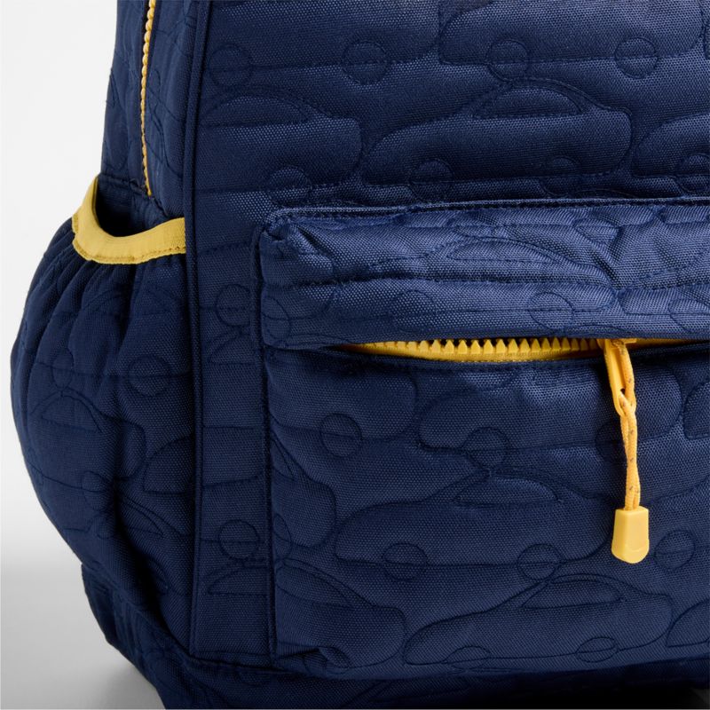 Quilted Blue Car Kids Backpack Bundle - image 5 of 12