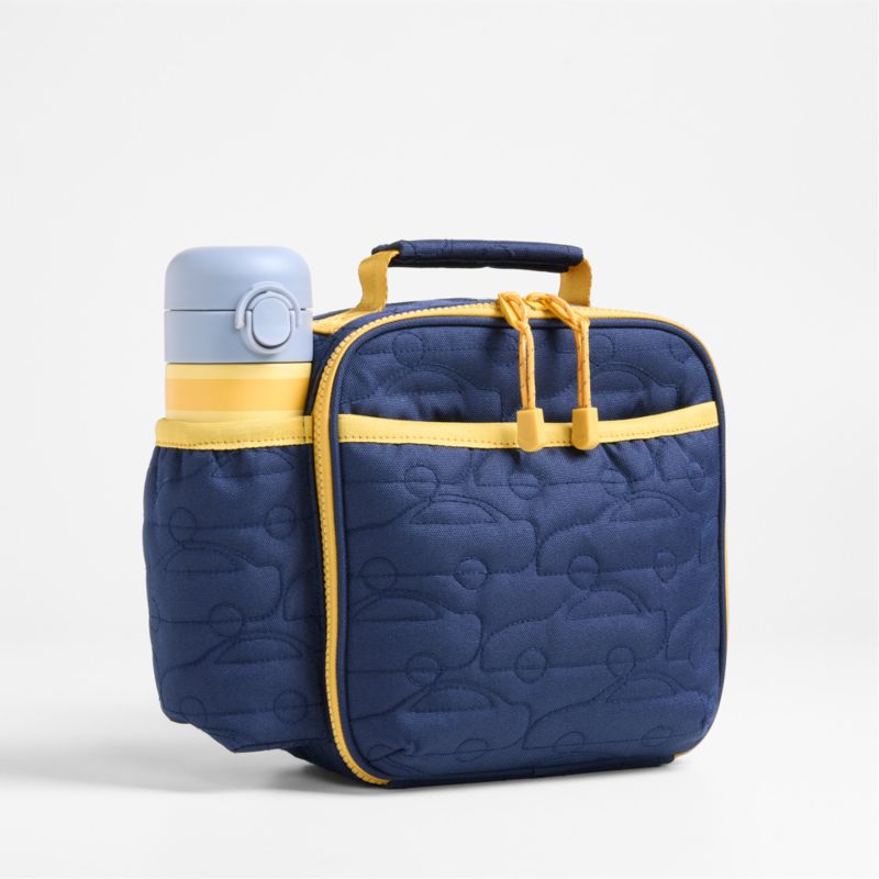 Quilted Blue Car Soft Insulated Kids Lunch Box Reviews Crate Kids