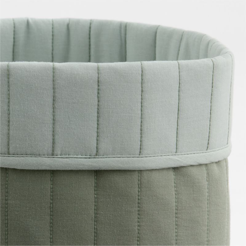 Quilted Iceberg Green Shelf Storage Bin - image 4 of 5