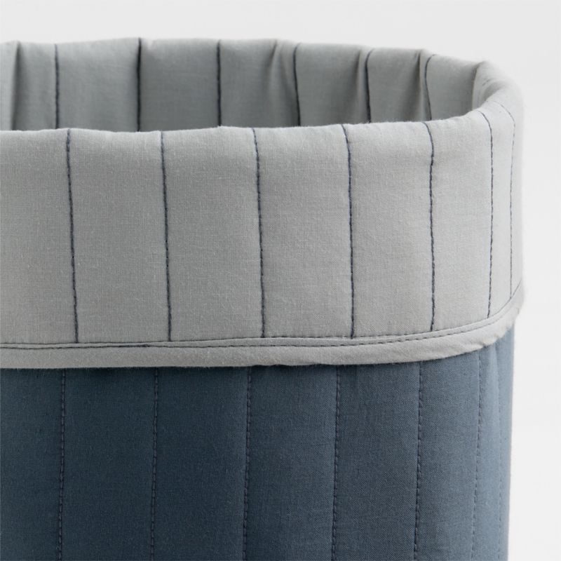 Quilted Quarry Blue Shelf Storage Bin - image 4 of 5